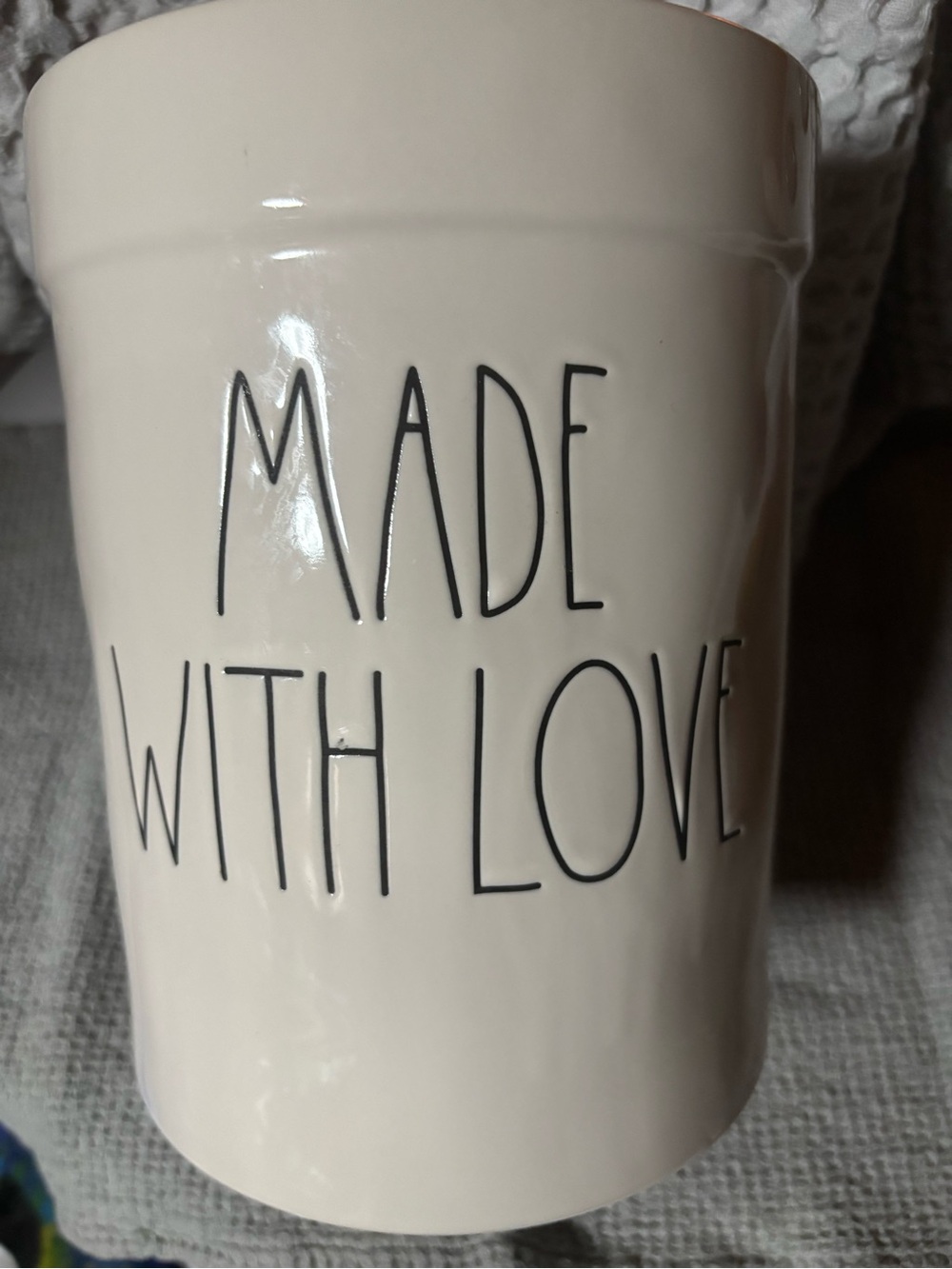 Rae Dunn Made With Love Utensil Crock White Long Letter 2020